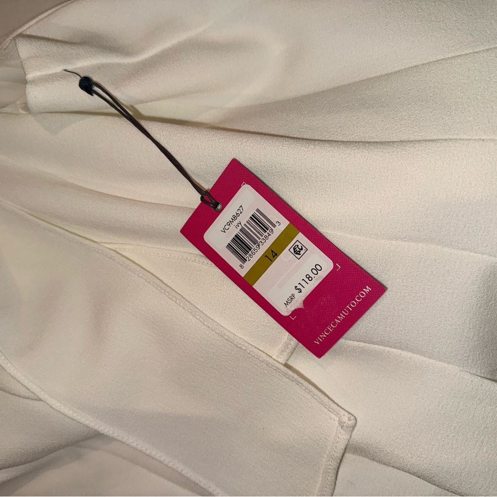 Vince Camuto Ivory Halter Bow Midi Dress - Picture 9 of 9